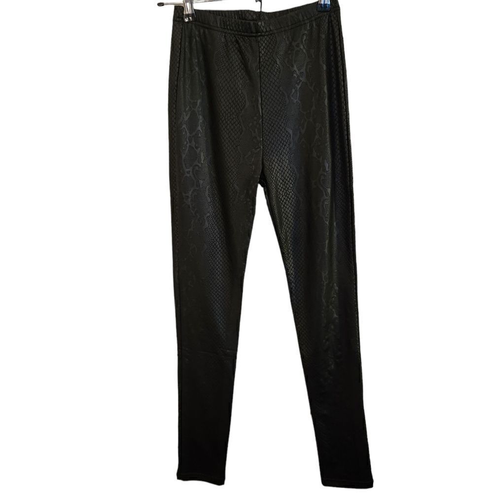 Plush Cozy Comfy Loungewear Leggings Pants Snake Print Size Small